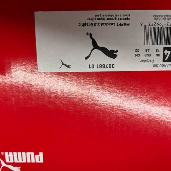 NEW Puma unisex-adult Mapf1 Leadcat 2.0 Graphic Slide Spectra Green-Mercedes - Picture 5 of 5